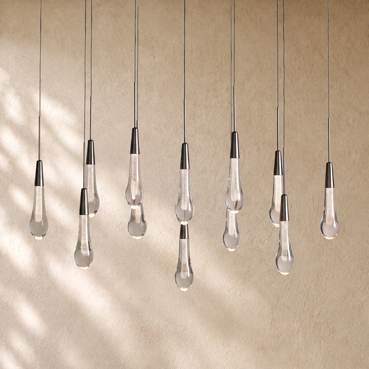 Soltairan Linear Chandelier - Raindrop Pendant Lighting