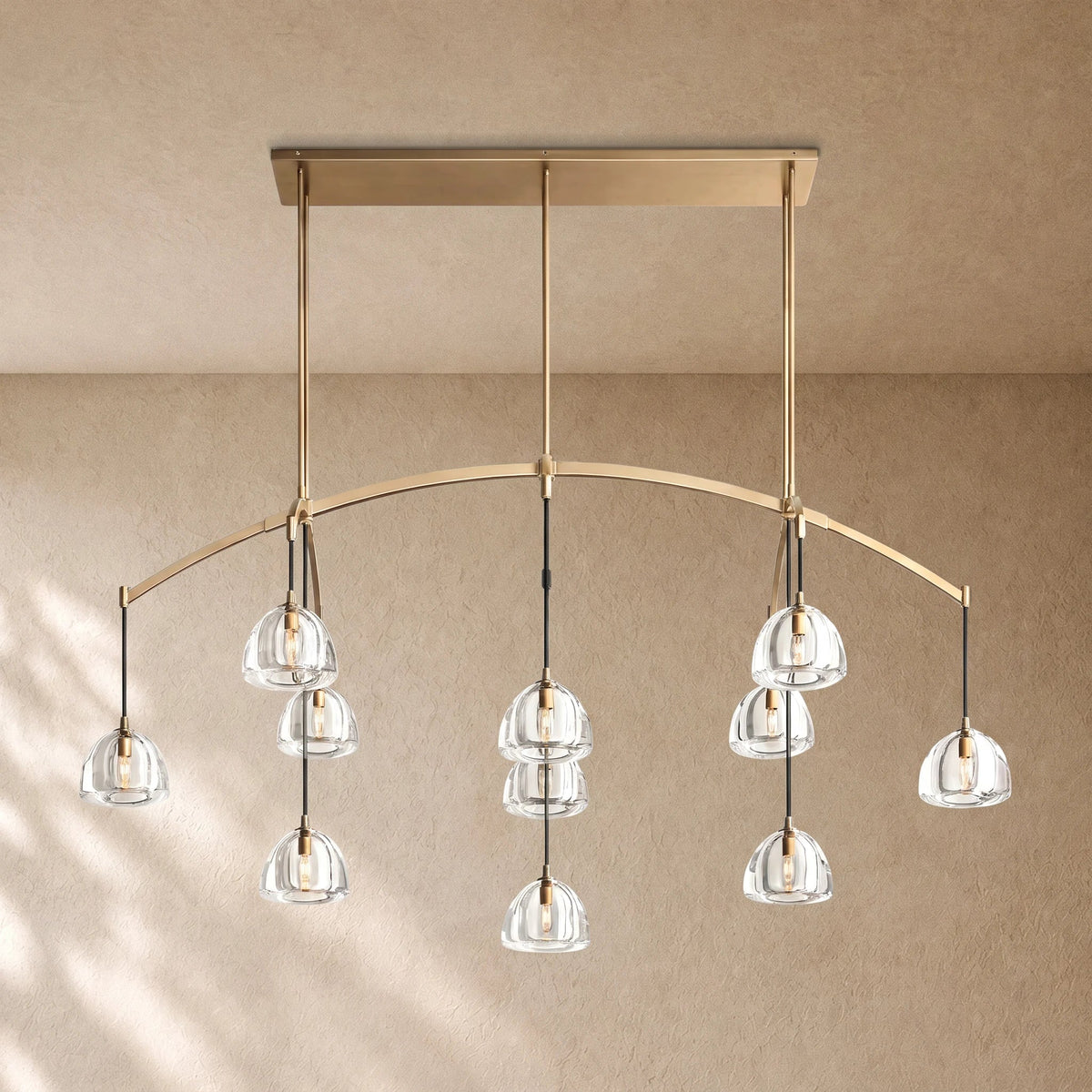 Hemi Linear Chandelier