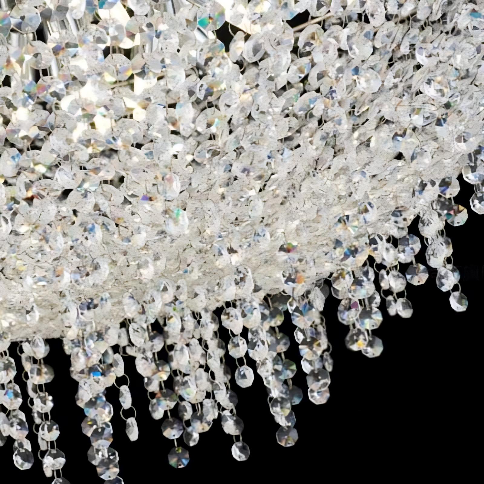 Adena Crystal Tassel Chandelier - cyranlamps