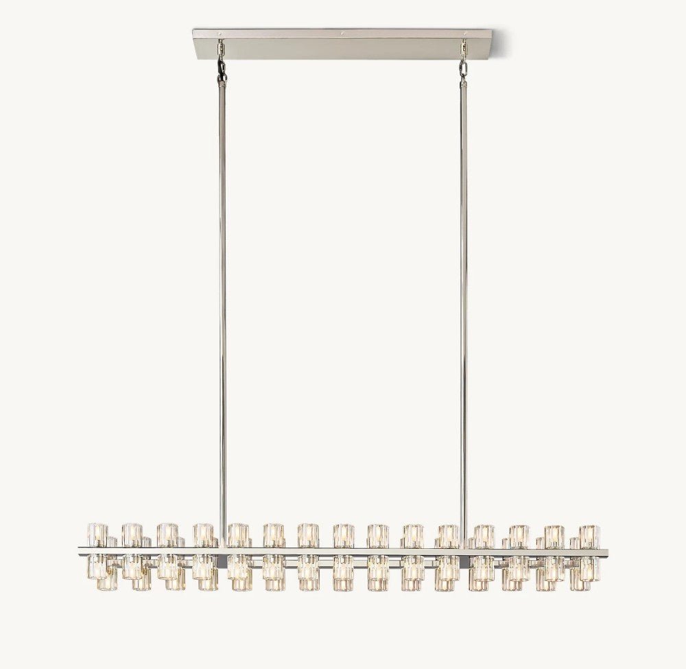 Akachon Rectangular Chandelier 54" - Cyran Lamps