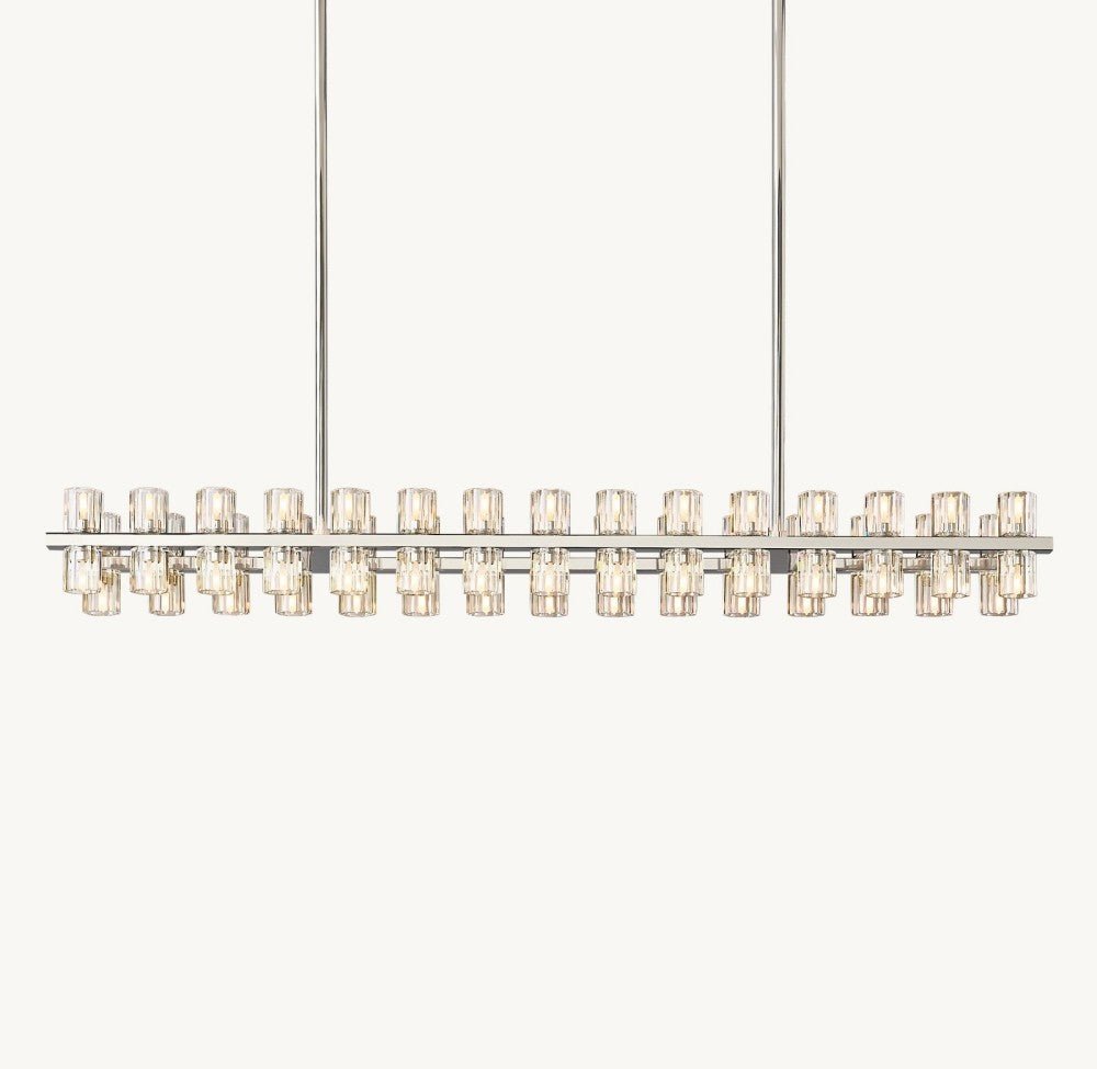 Akachon Rectangular Chandelier 54" - Cyran Lamps