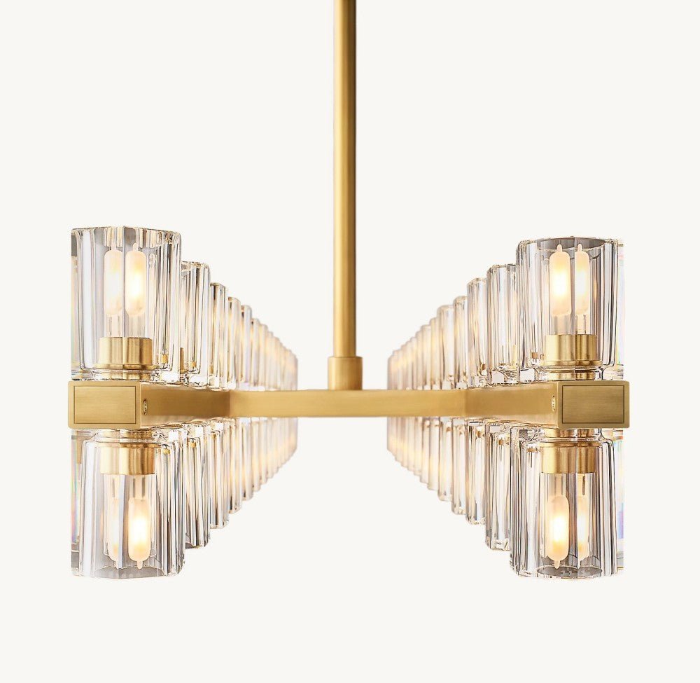 Akachon Rectangular Chandelier 54" - Cyran Lamps