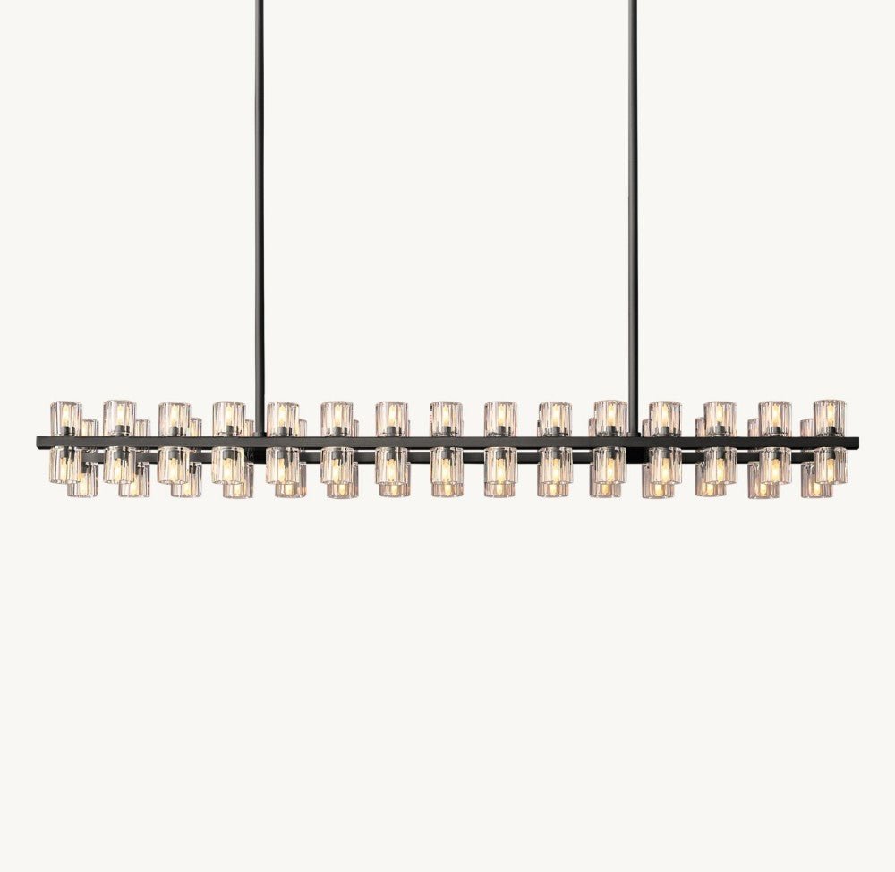Akachon Rectangular Chandelier 54" - Cyran Lamps