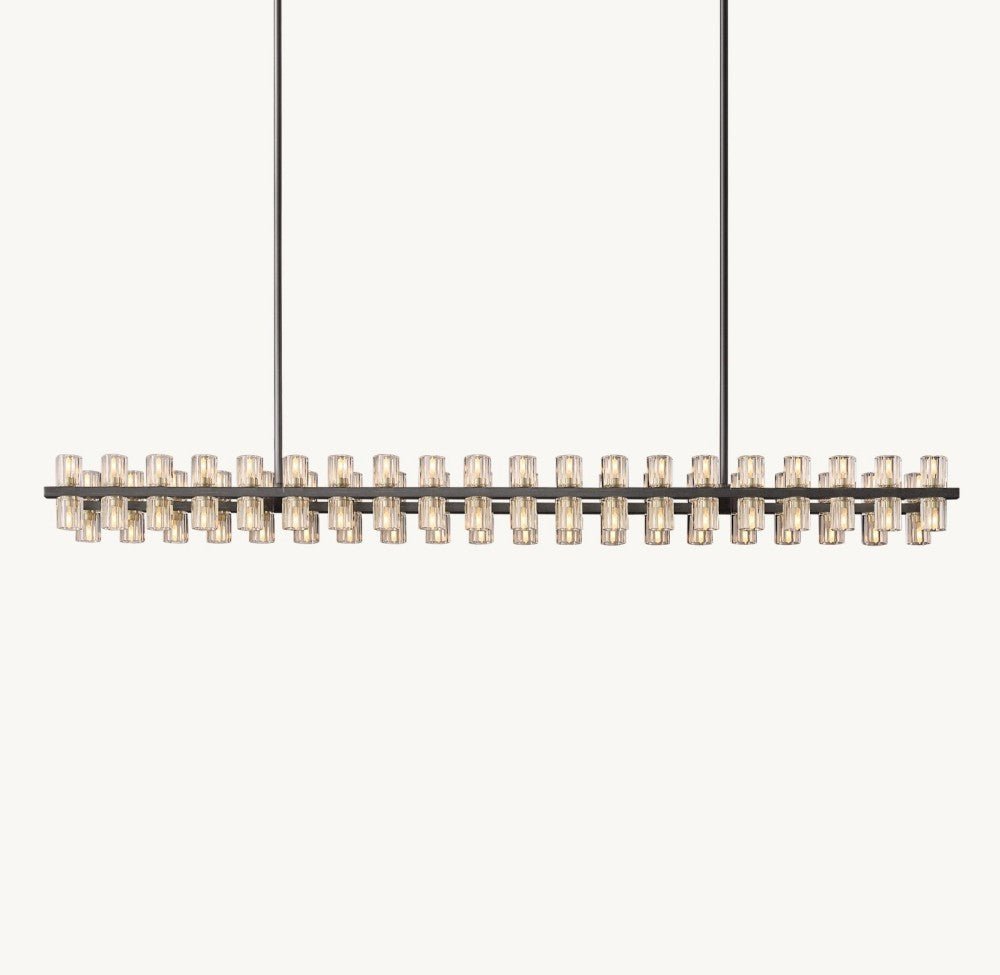 Akachon Rectangular Chandelier 72" - Cyran Lamps