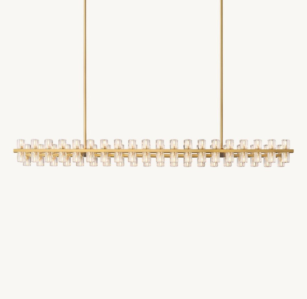 Akachon Rectangular Chandelier 72" - Cyran Lamps