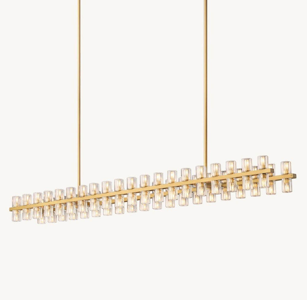 Akachon Rectangular Chandelier 72" - Cyran Lamps