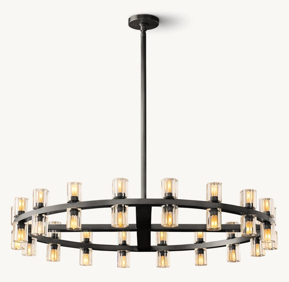 Akachon Round Chandelier 36" - Cyran Lamps