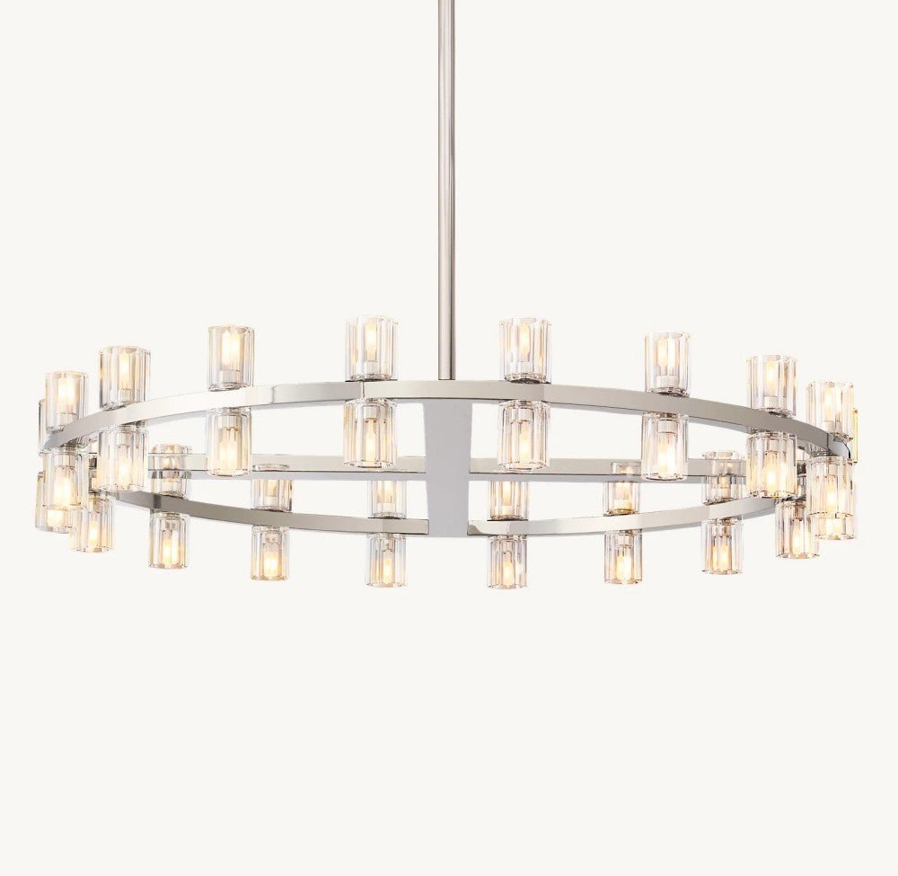 Akachon Round Chandelier 36" - Cyran Lamps