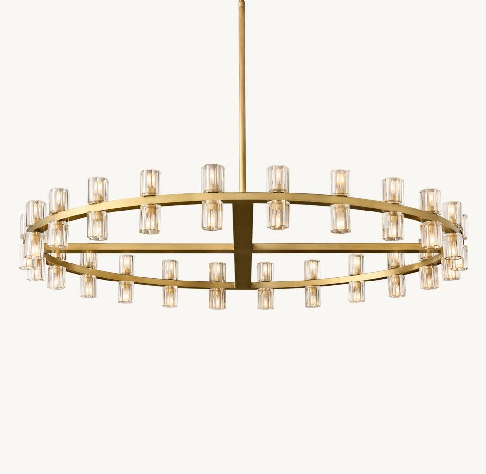 Akachon Round Chandelier 48" - Cyran Lamps