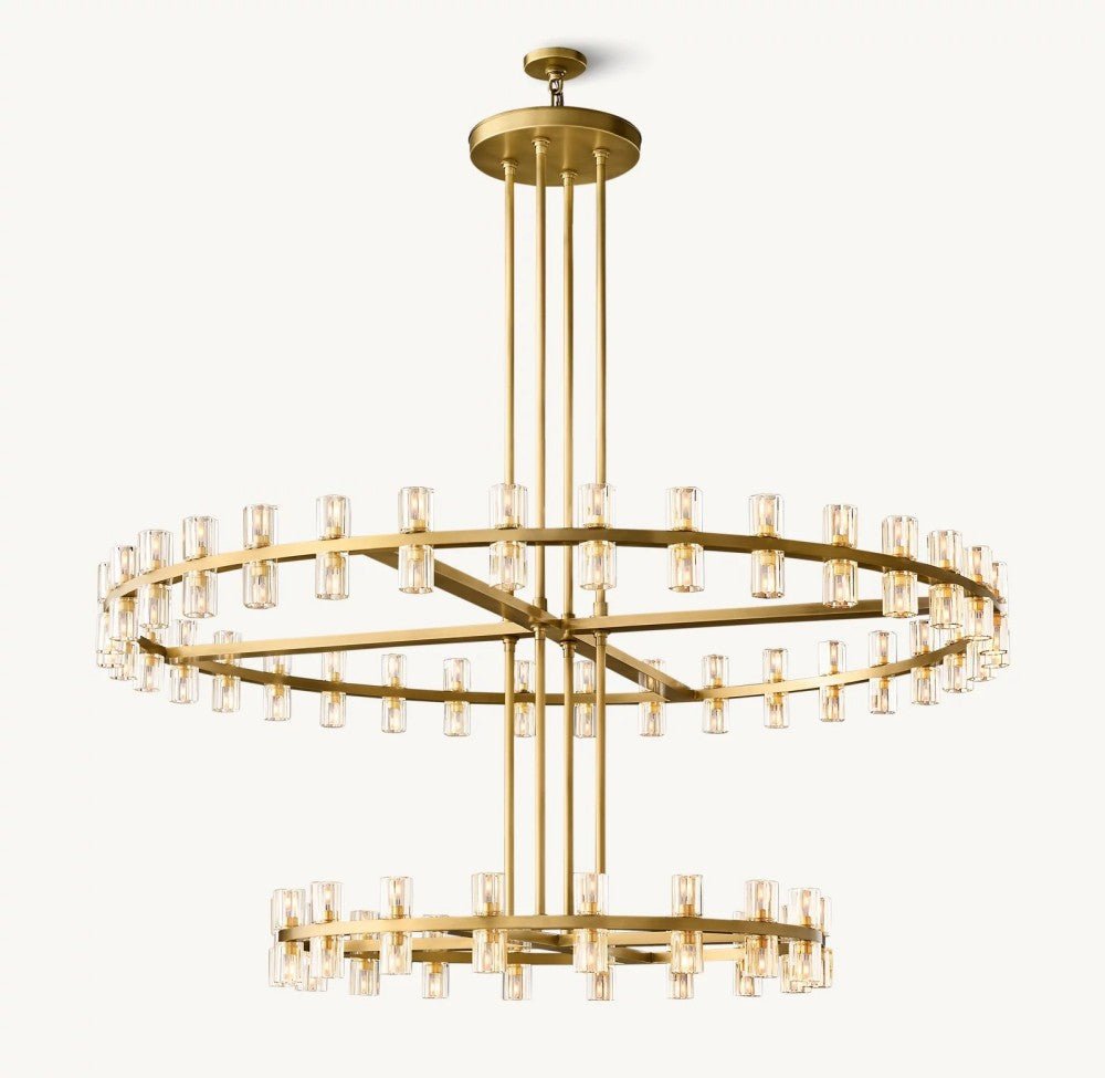Akachon Round Two - Tier Chandelier 60" - Cyran Lamps