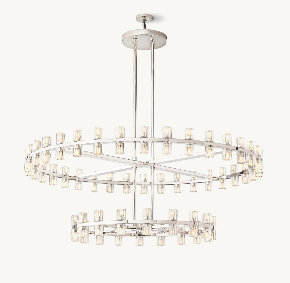 Akachon Round Two - Tier Chandelier 60" - Cyran Lamps