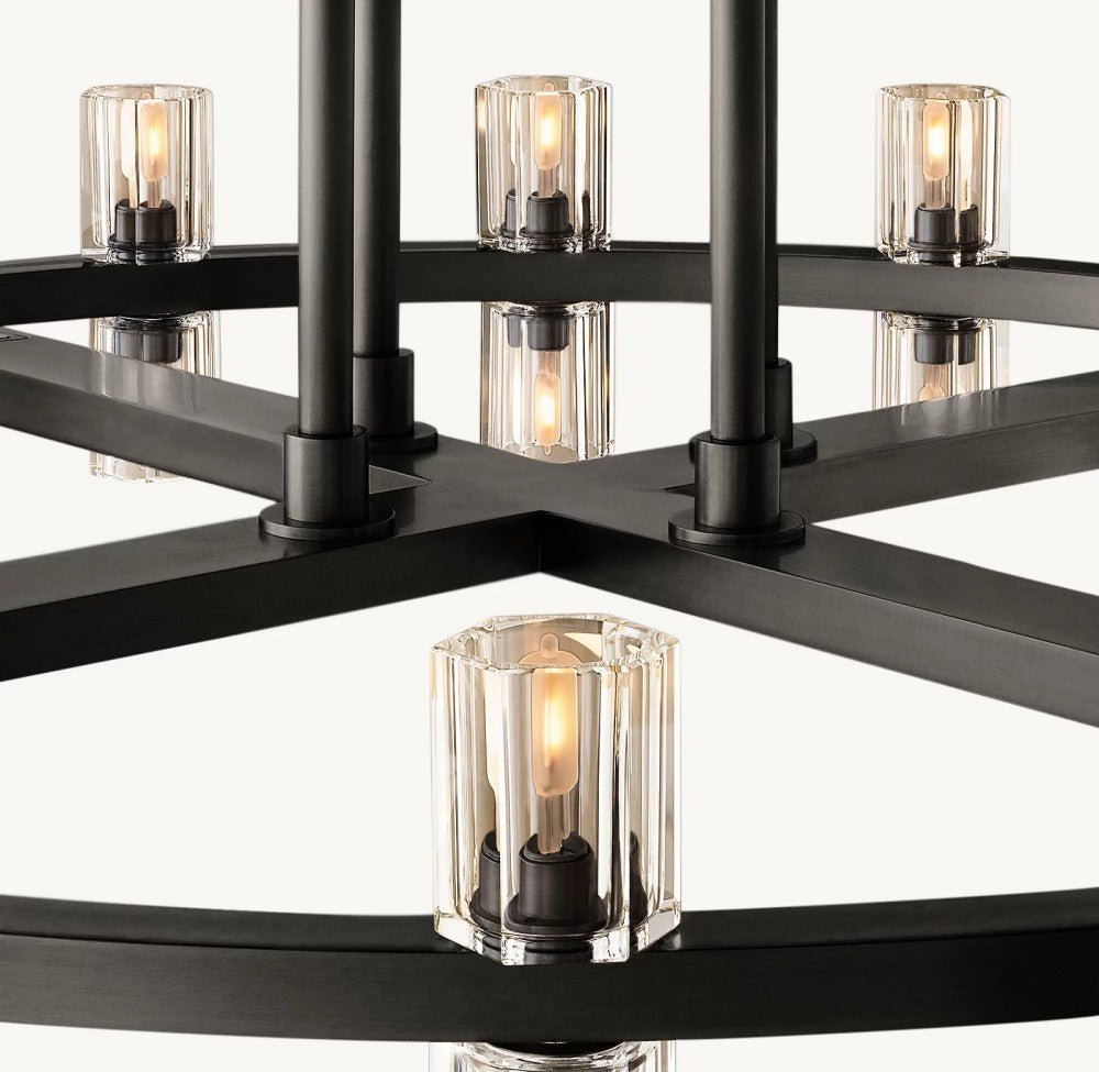 Akachon Round Two - Tier Chandelier 60" - Cyran Lamps
