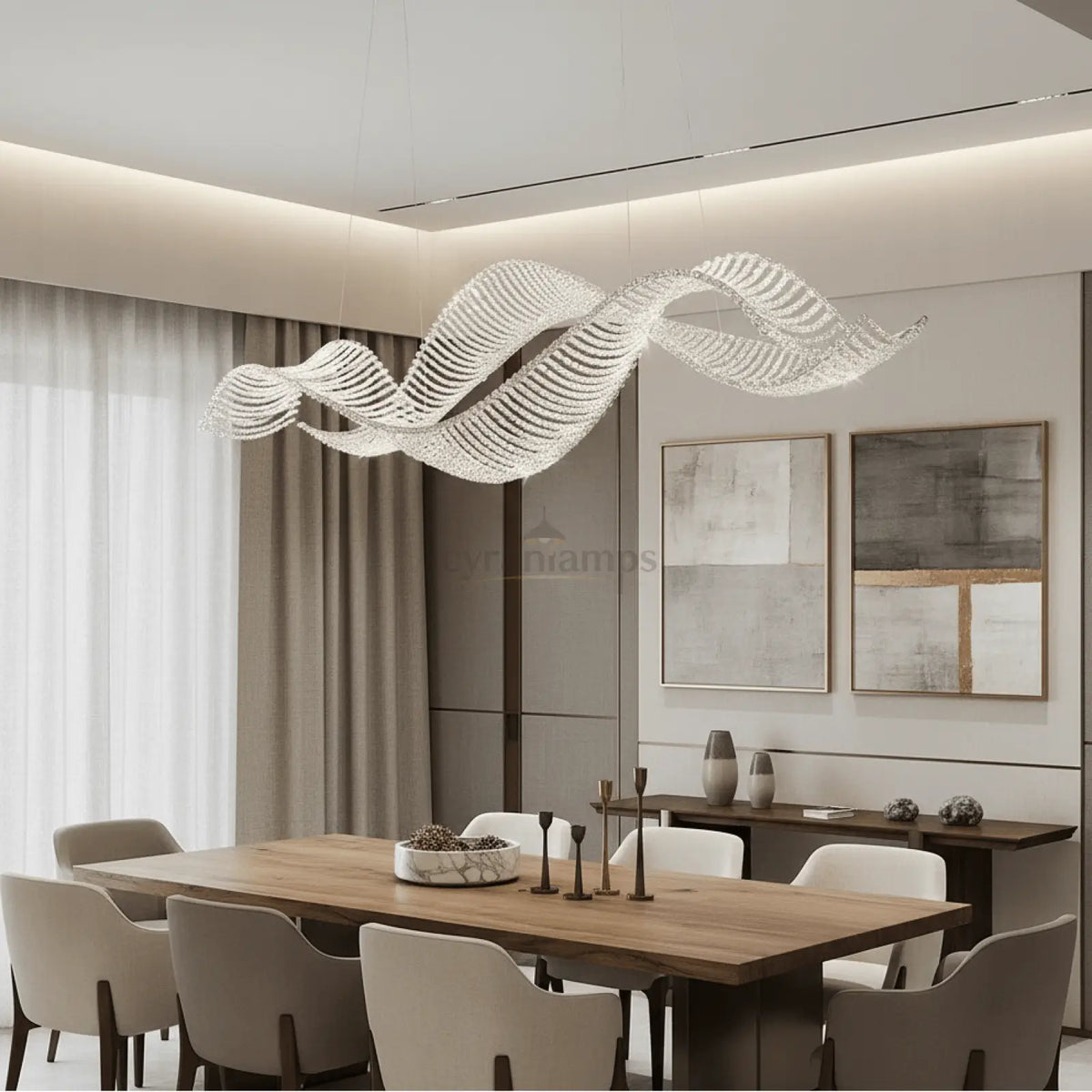 Alleri Crystal Chandelier - cyranlighting