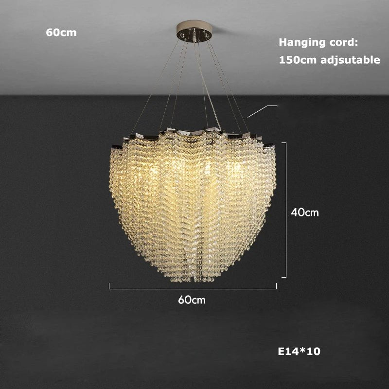 Alleri Crystal Chandelier - cyranlamps