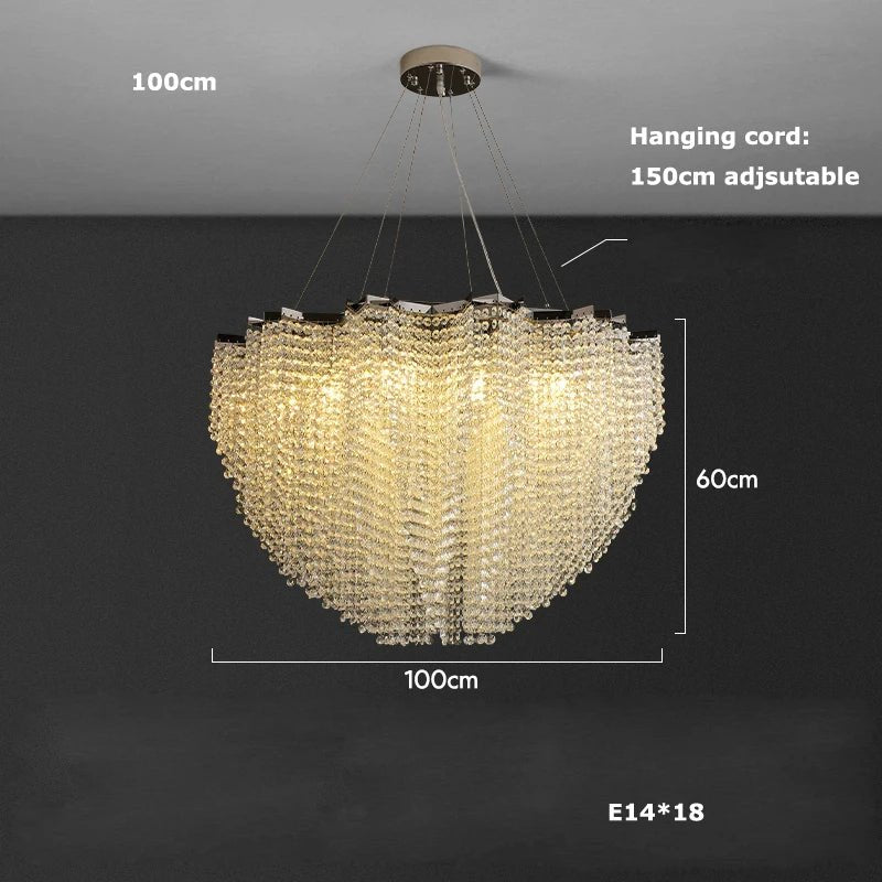 Alleri Crystal Chandelier - cyranlamps