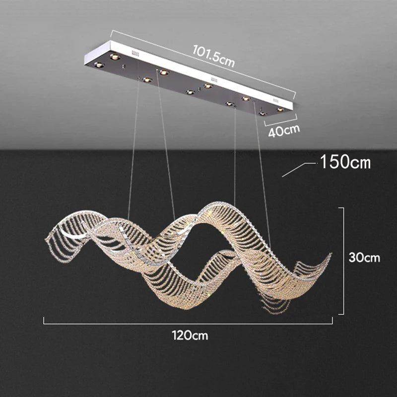Alleri Crystal Chandelier - cyranlamps