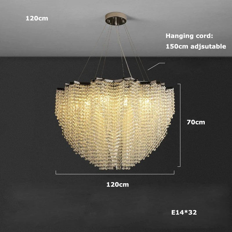 Alleri Crystal Chandelier - cyranlamps