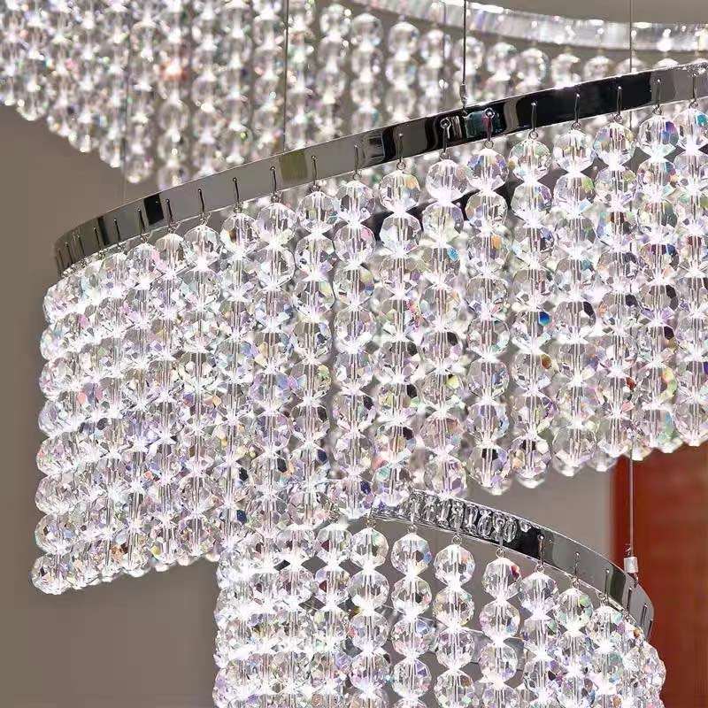 Alleri Crystal Foyer Chandelier - cyranlamps