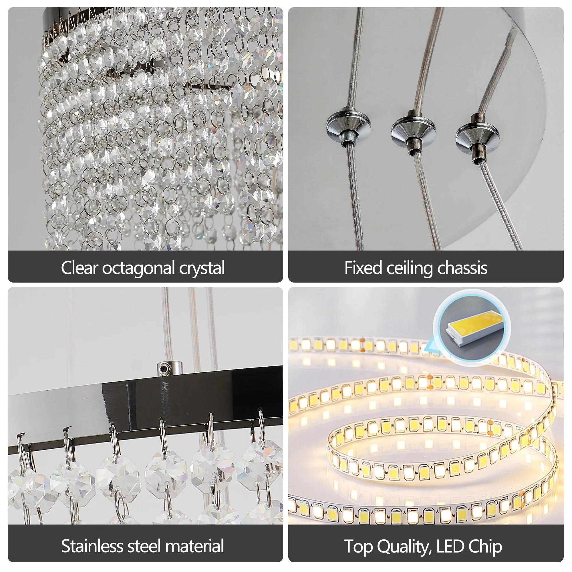 Alleri Crystal Foyer Chandelier - cyranlamps
