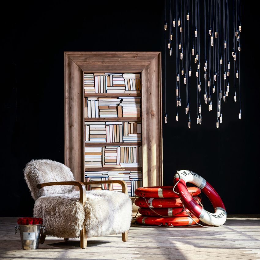Ambert Crystal Rain Flush Mount - Cyran Lamps