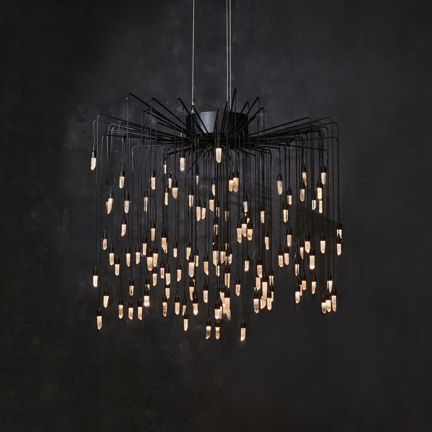 Ambert Crystal Rain Pendant - Cyran Lamps