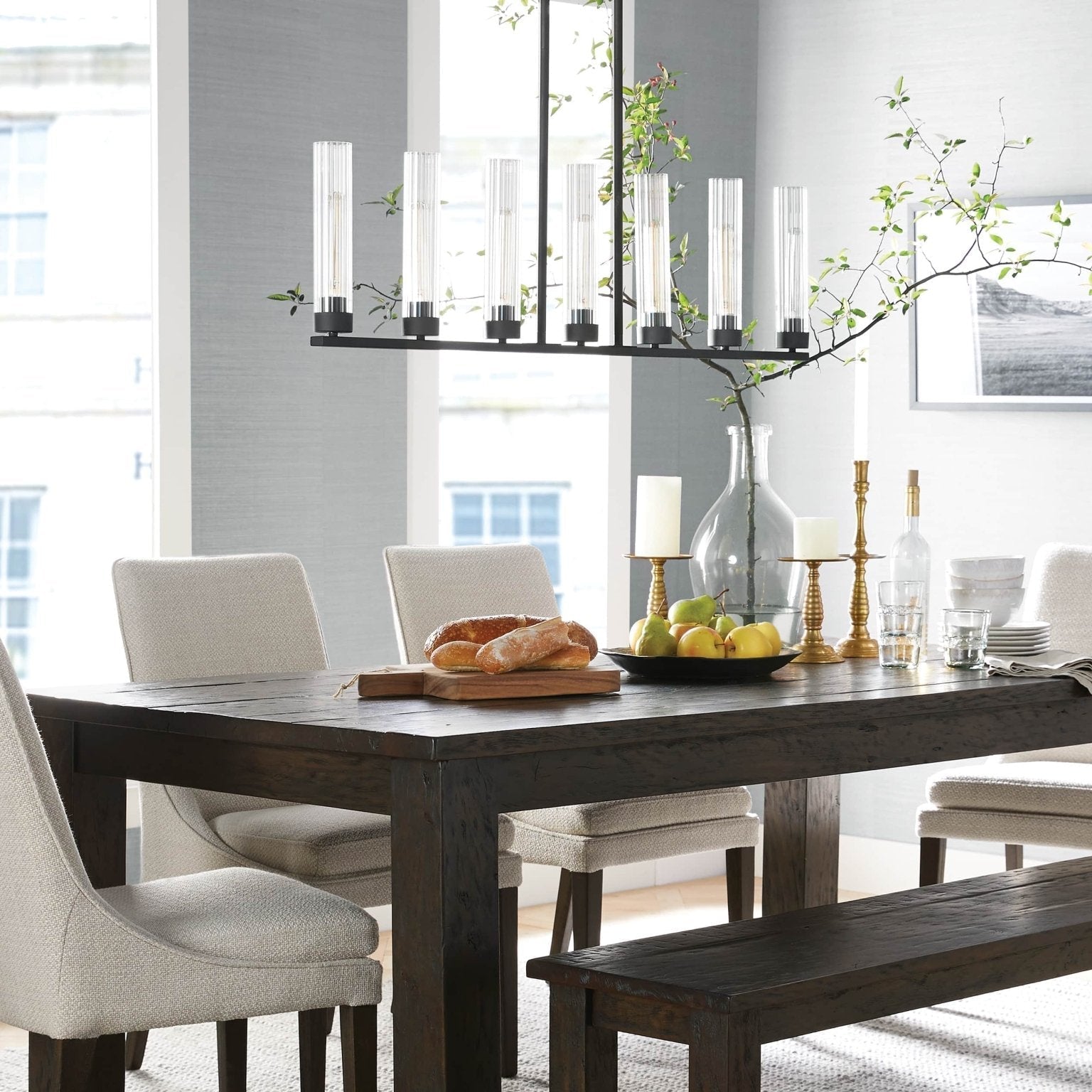 Andreas Linear Chandelier - Cyran Lamps