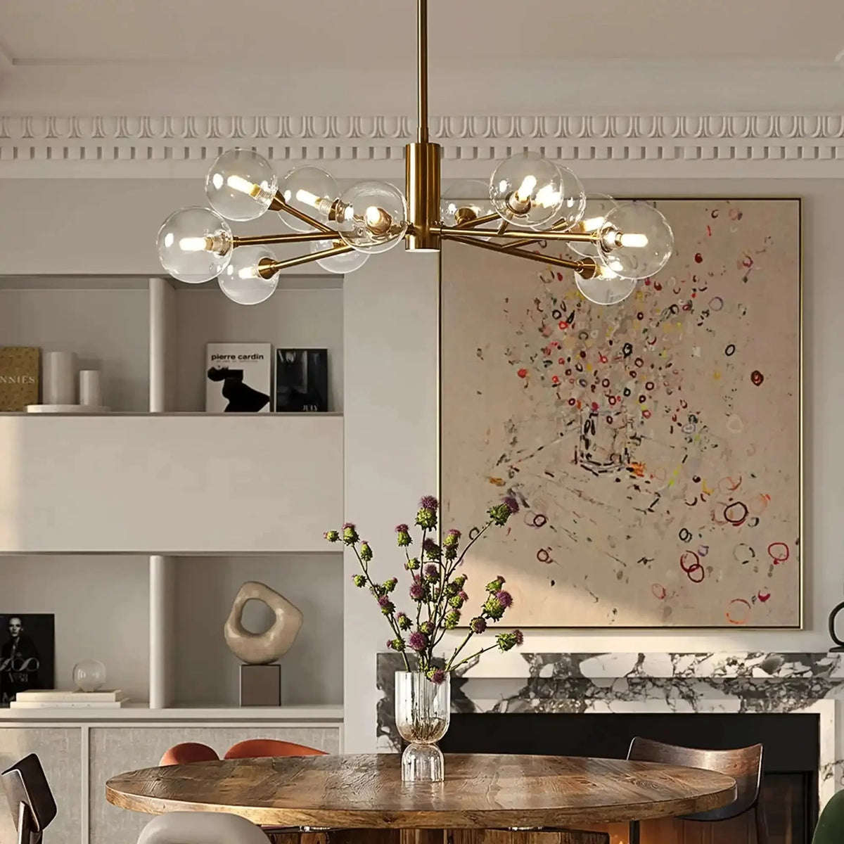 Apollo Round Chandelier 36" 47" 59" - cyranlamps