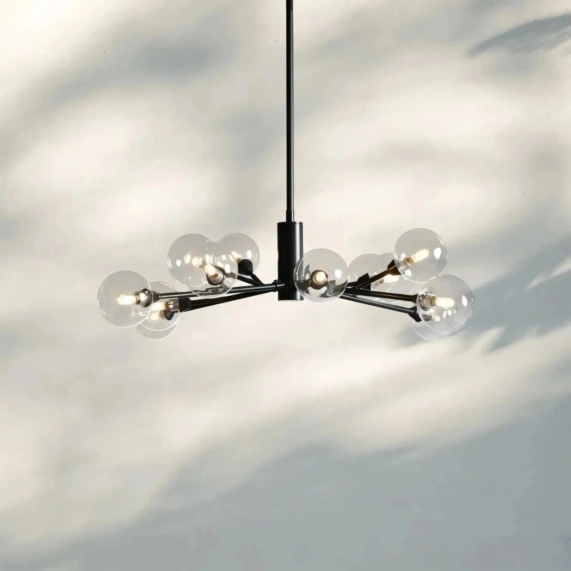 Apollo Round Chandelier 36" 47" 59" - cyranlamps