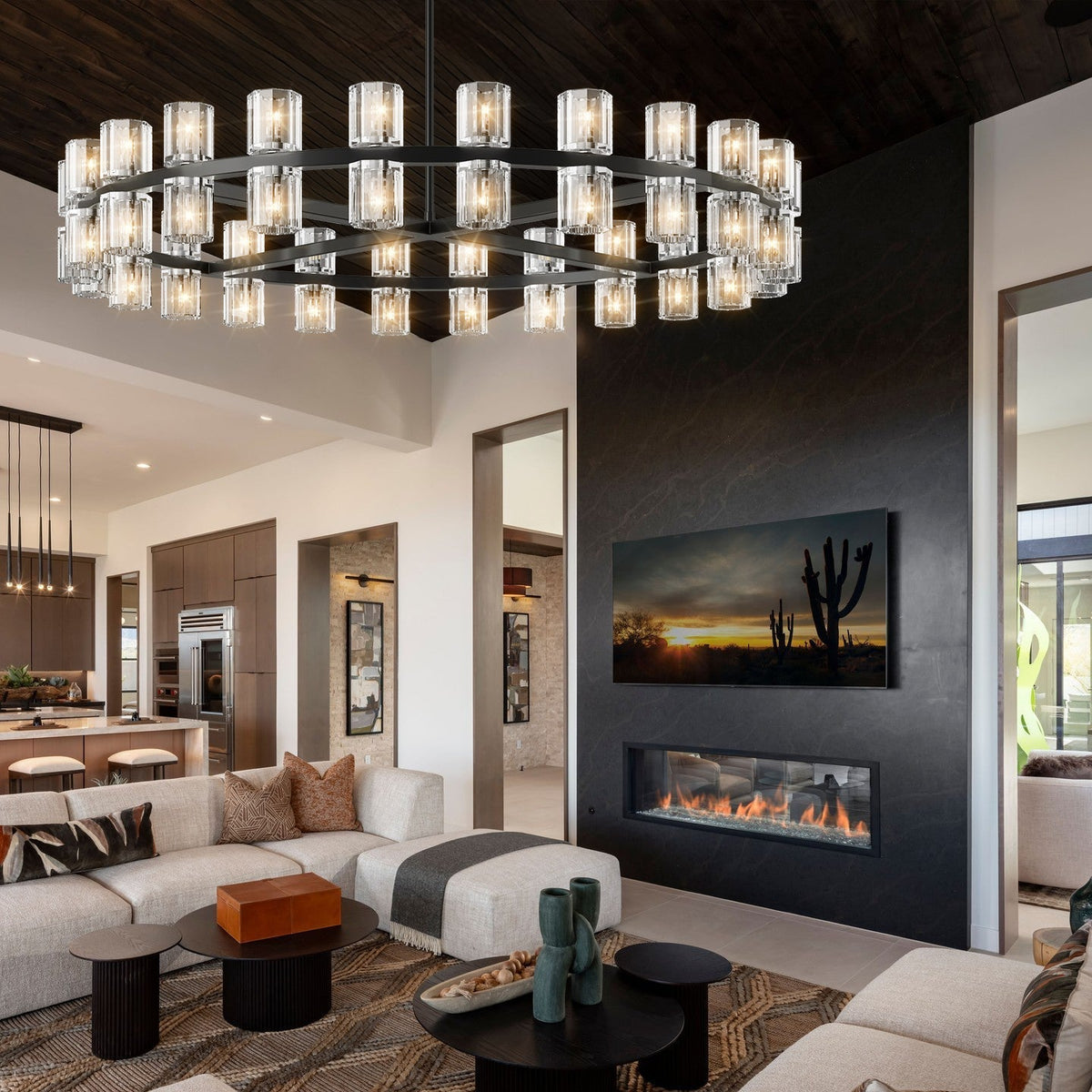 Arcachoe Led Round Chandelier - cyranlighting