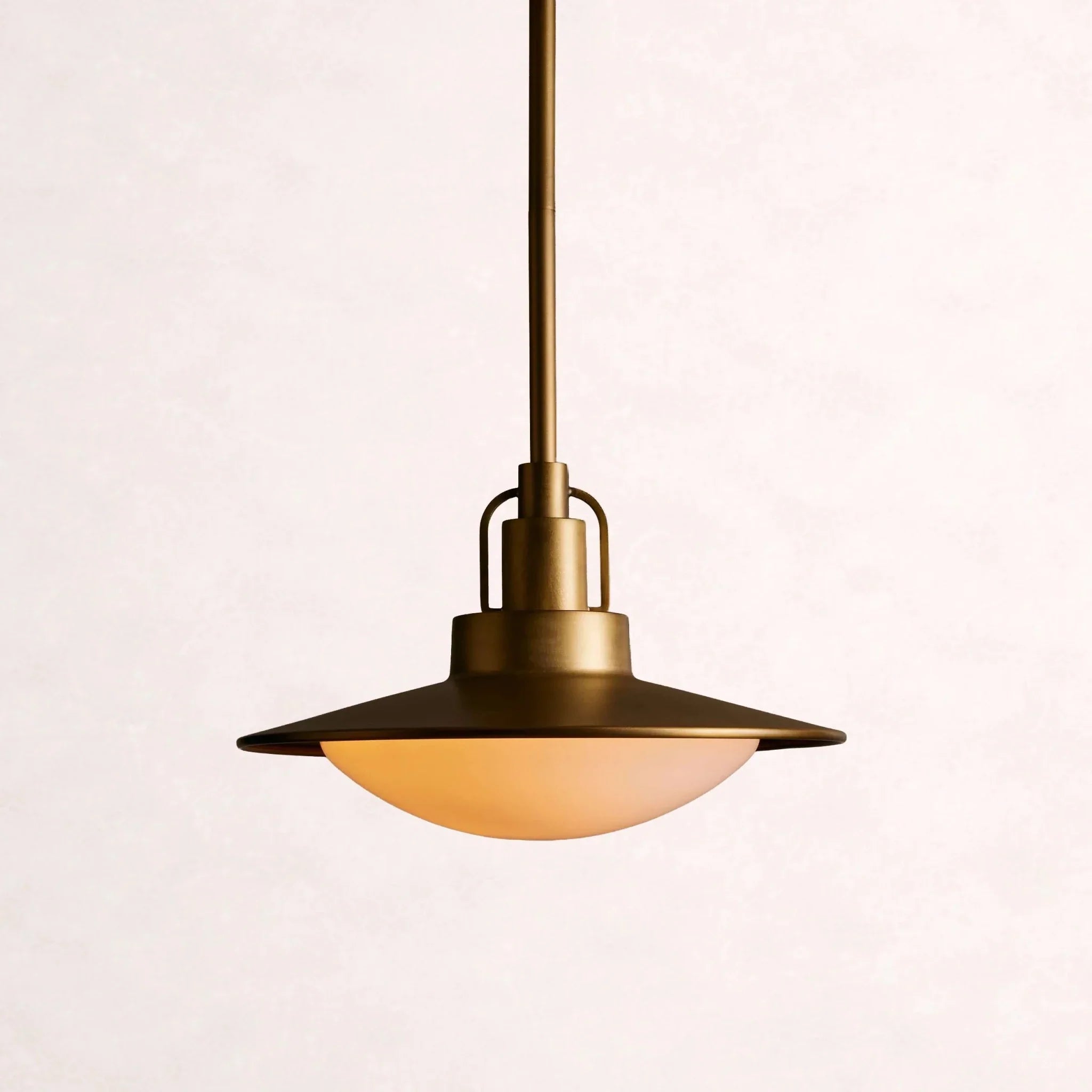 Argent Opal Glass Dome Pendant 14'' 24''D - cyranlamps