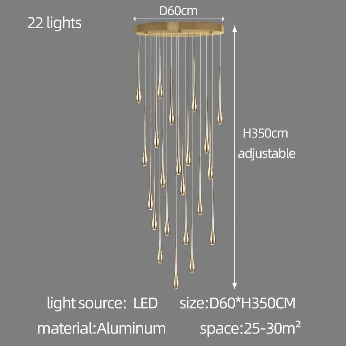 Ariano Multi Pendant Chandelier - cyranlighting