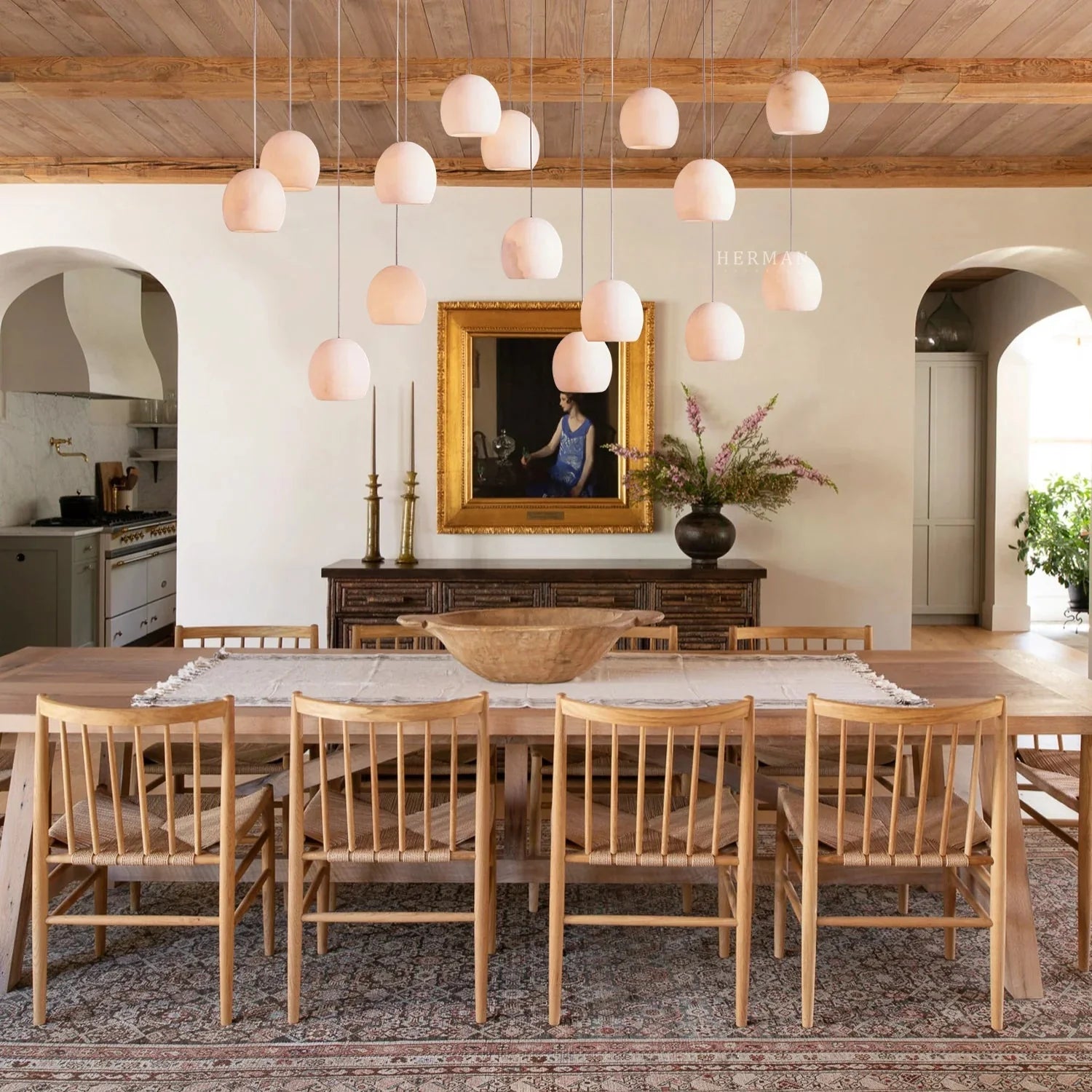 Arica Rectangular Chandelier - Cyran Lamps
