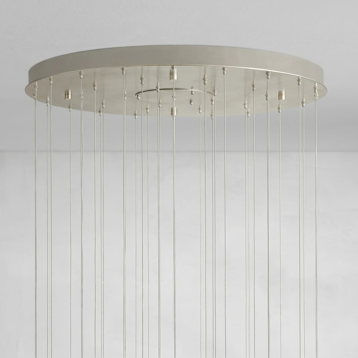 Arica Round Gold Chandelier with Natural Alabaster Stone Shades - cyranlamps