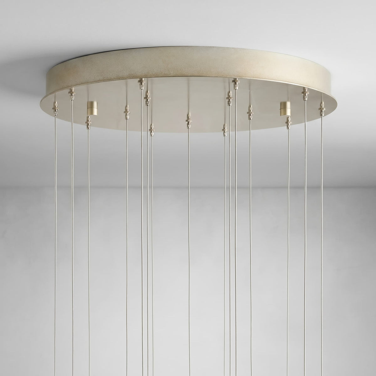 Arica Round Gold Chandelier with Natural Alabaster Stone Shades - cyranlighting