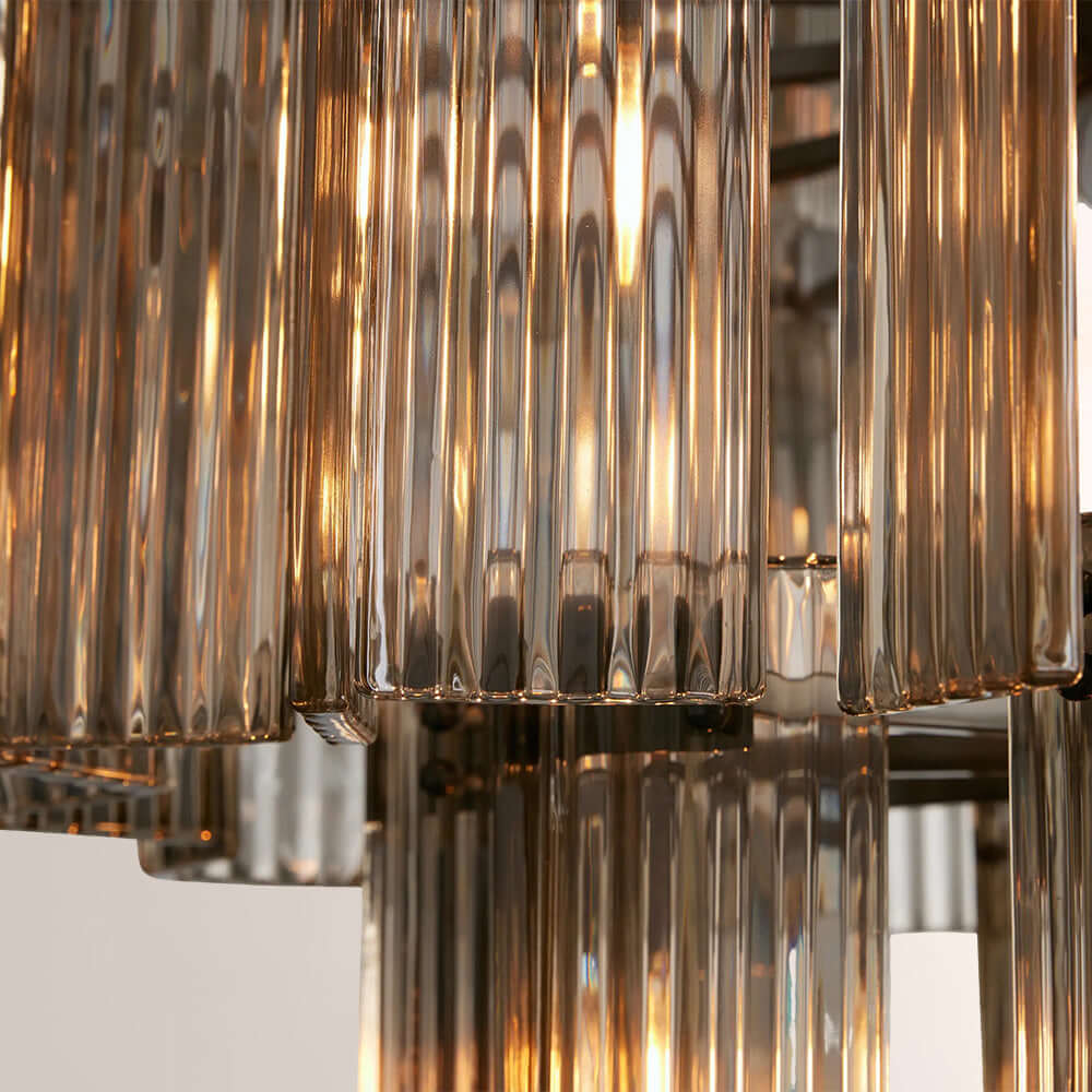 Art Glass Delsia Round Chandelier 48" - Cyran Lamps