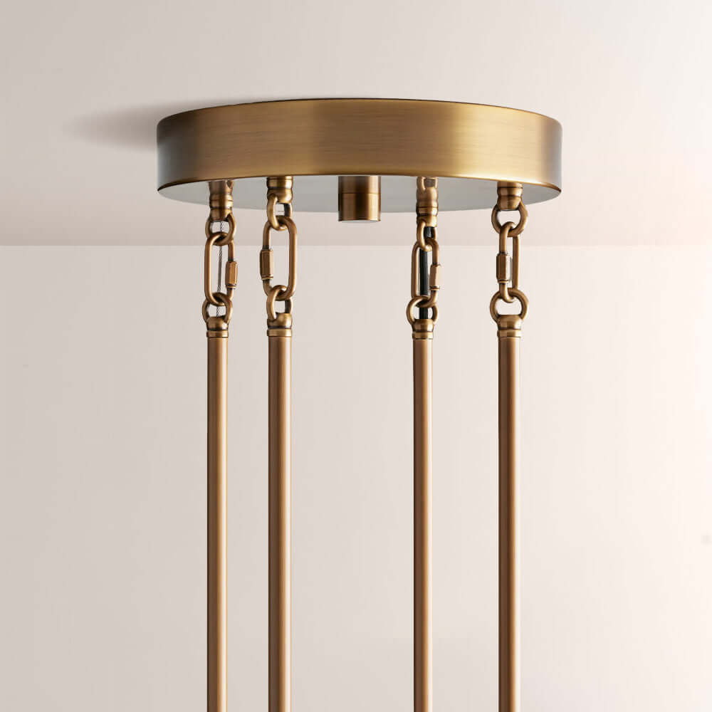 Art Glass Delsia Round Chandelier 48" - Cyran Lamps