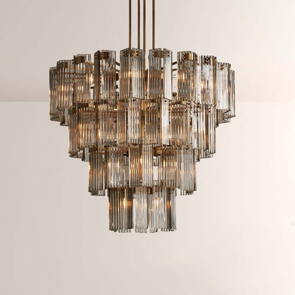Art Glass Delsia Round Chandelier 48" - Cyran Lamps