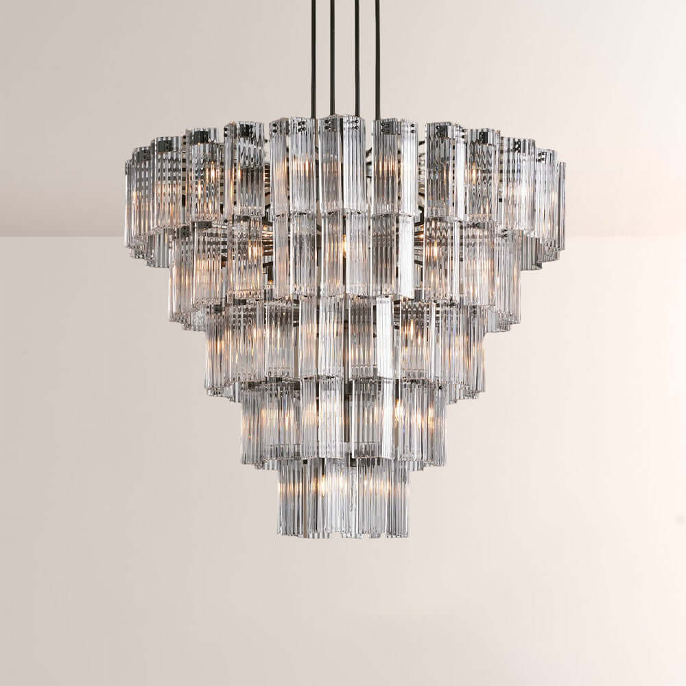 Art Glass Delsia Round Chandelier 60" - Cyran Lamps