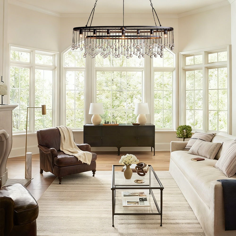 Aubluxe Oval Chandelier - Cyran Lamps