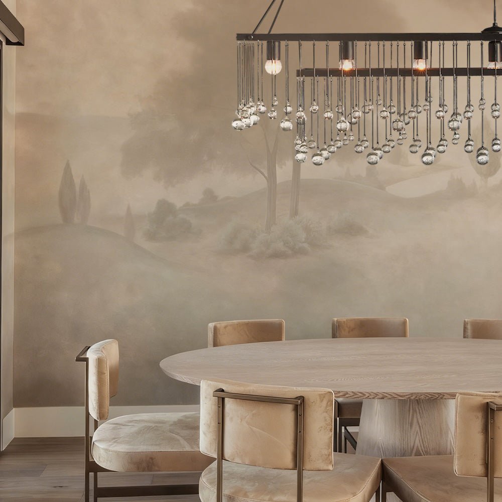 Aubluxe Rectangular Chandelier - Cyran Lamps