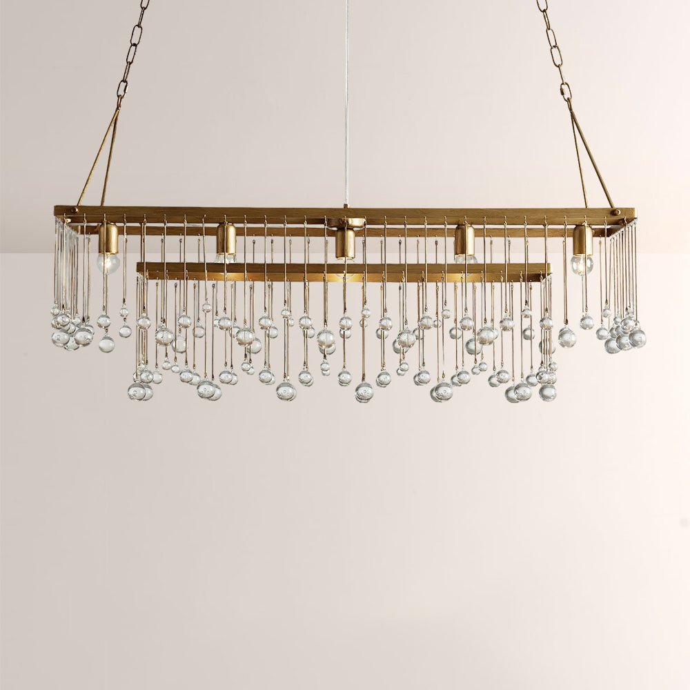 Aubluxe Rectangular Chandelier - Cyran Lamps
