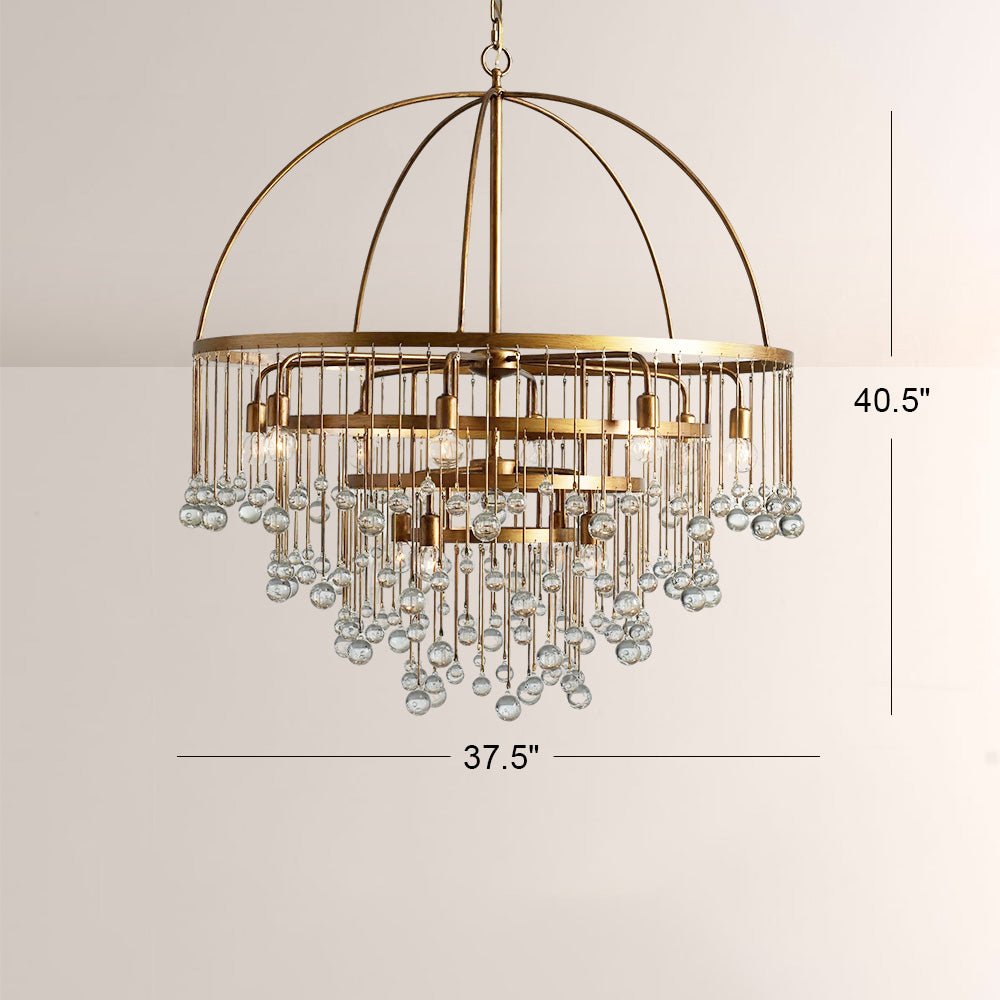 Aubluxe Round Chandelier - Cyran Lamps