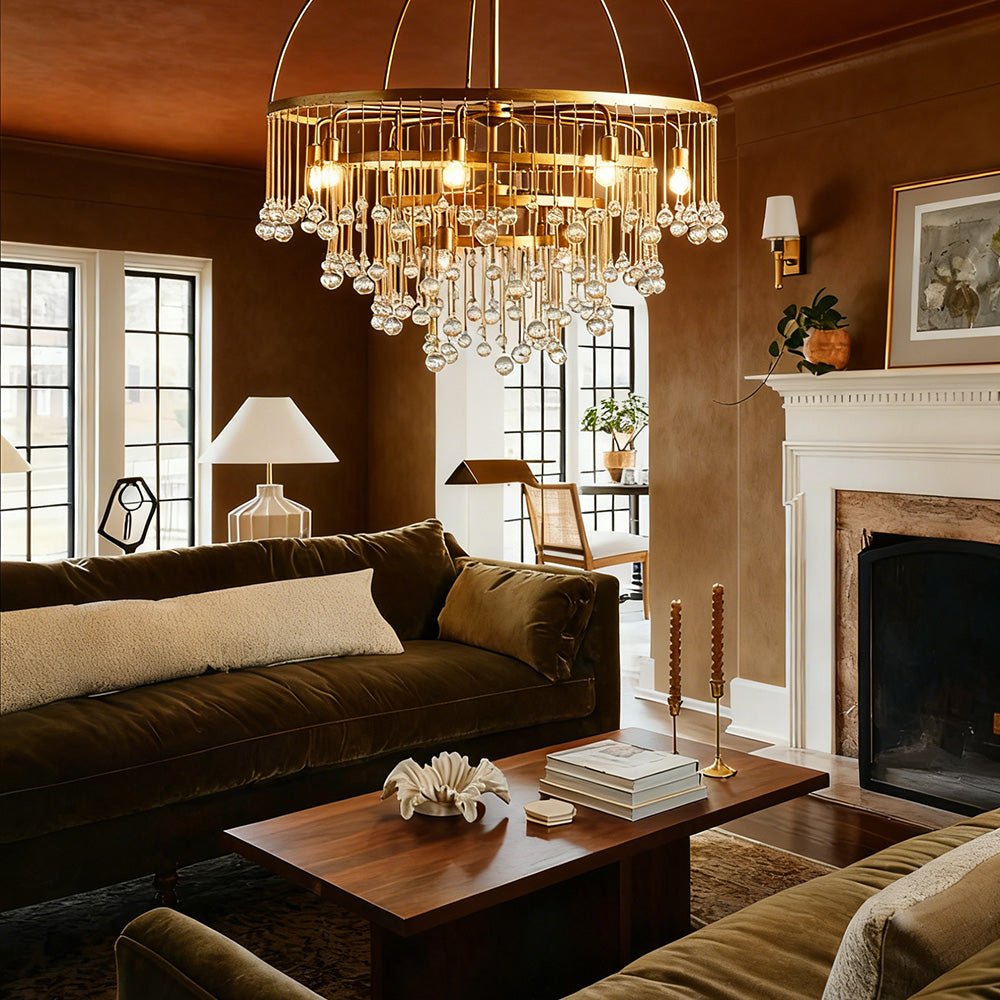 Aubluxe Round Chandelier - Cyran Lamps