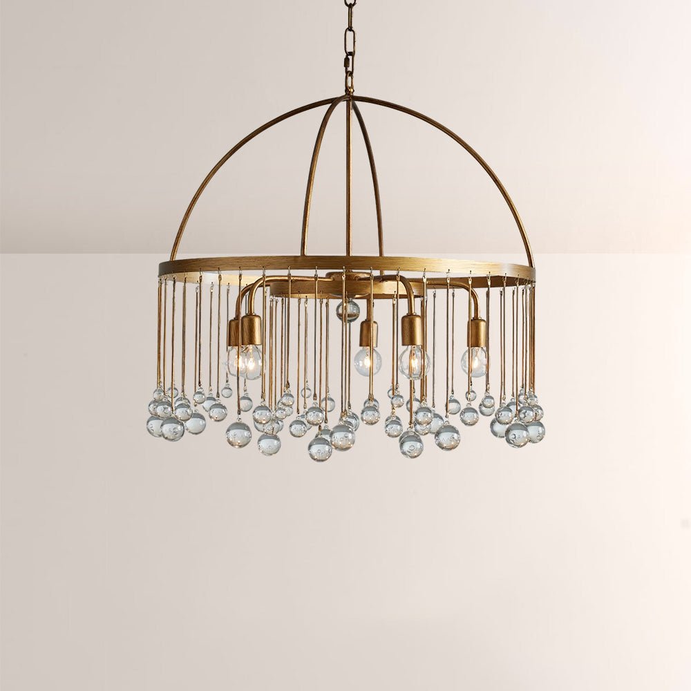 Aubluxe Round Two - Tier Chandelier - Cyran Lamps