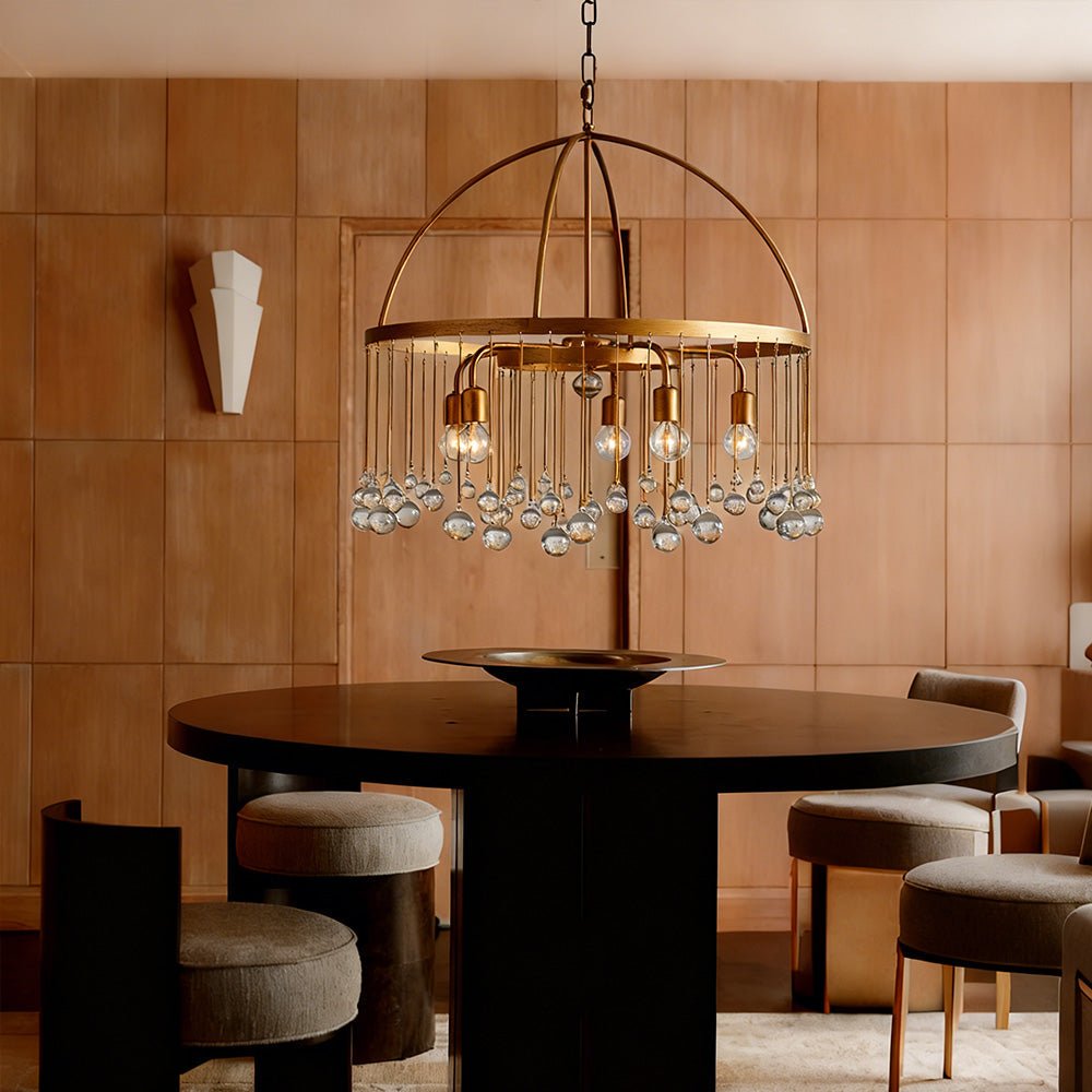 Aubluxe Round Two - Tier Chandelier - Cyran Lamps