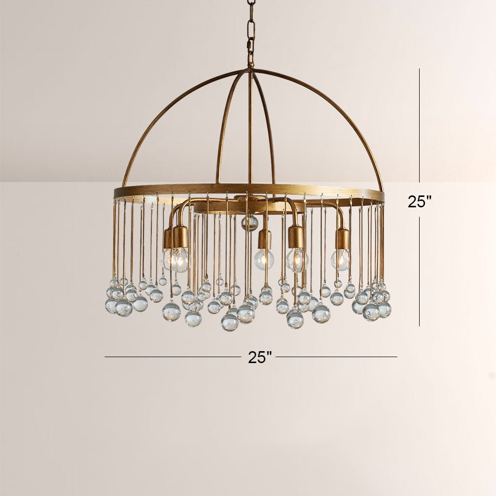 Aubluxe Round Two - Tier Chandelier - Cyran Lamps