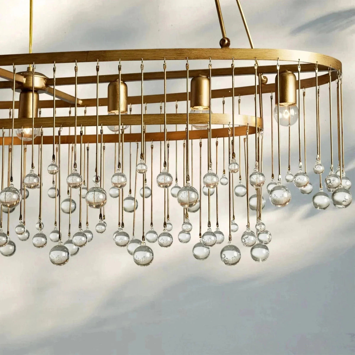 Aubrey 7 Light Oval Chandelier - cyranlamps