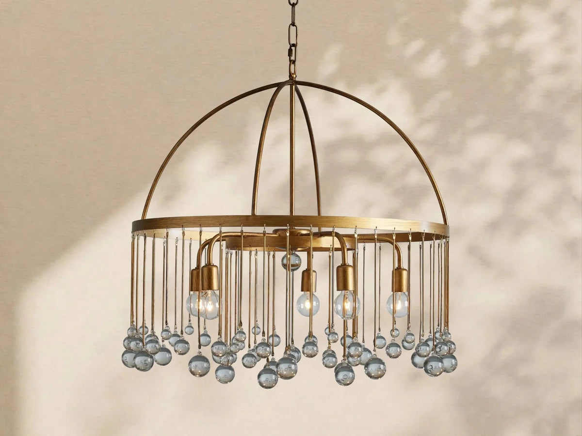 Aubrey Crystal Ball Round Chandelier 5 Light / 8 Light - Cyran Lamps