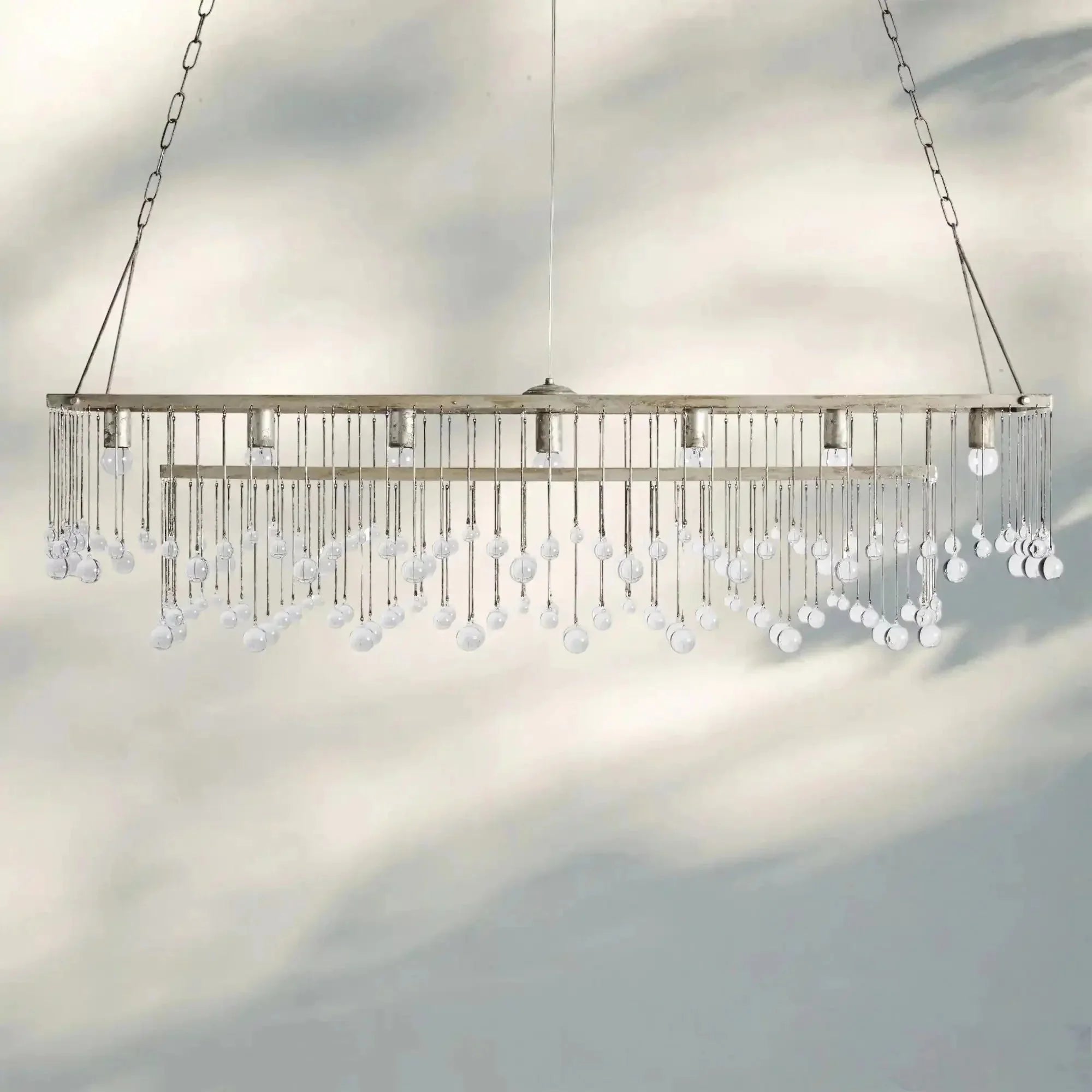 Aubrey Rectangular Chandelier 47''60'' - cyranlamps