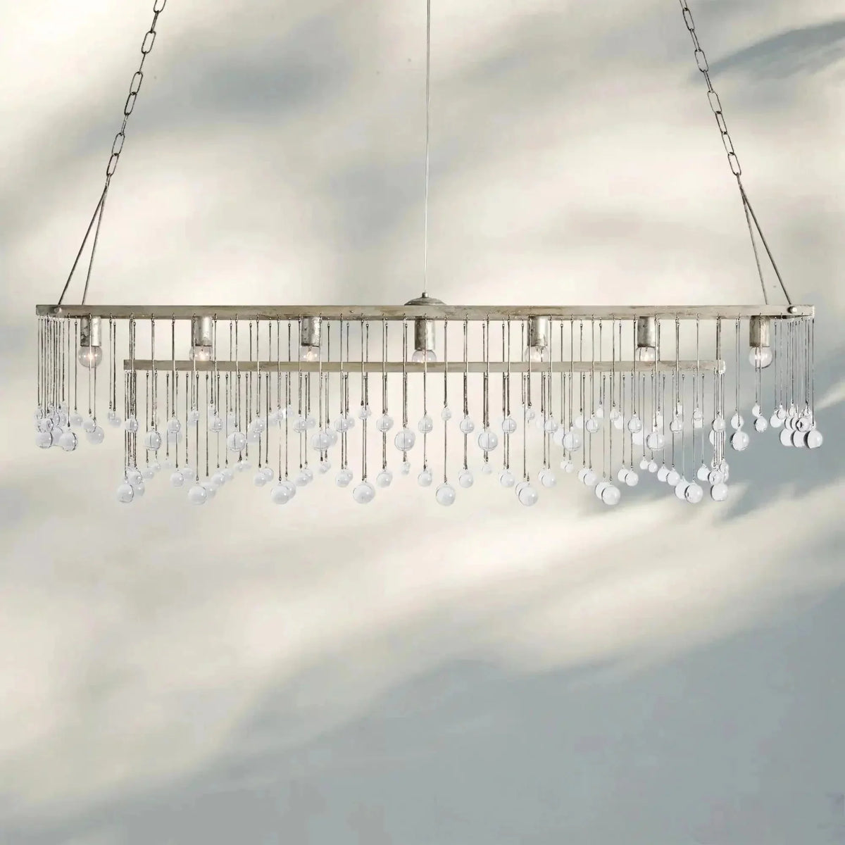 Aubrey Rectangular Chandelier 47''60'' - cyranlamps